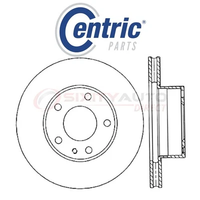 Centric C-TEK Disc Brake Rotor for 1985-1986 BMW 735i 3.5L L6 - Kit Set dv — 第 1/4 张图片