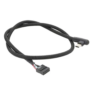 1Pcs Câble USB 9Pin vers Type C pour Ordinateur Carte Mère Blindage Maille Line1848 - Photo 1/7