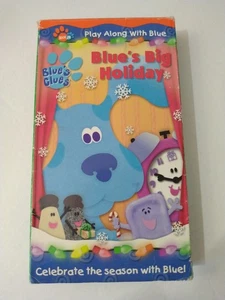 Blue's Clues - Play Along with Blue: Blue's Big Holiday VHS Tape 2001 Cartoon - Picture 1 of 5