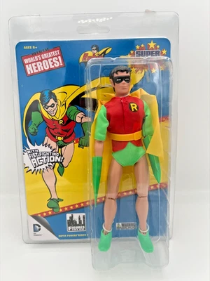 Figura de acción Mego World's Greatest Super Heroes 50 aniversario Robin 8... Foto 1 de 2