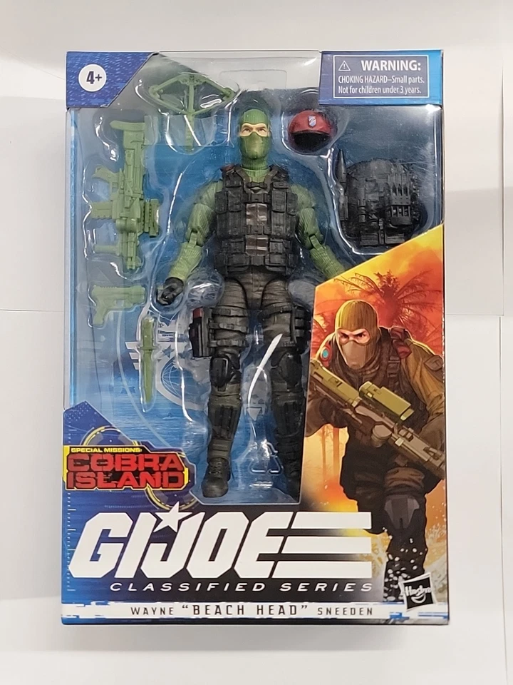 孩之宝 G.I. Joe 分类系列 Wayne Beach Head Sneeden — 第 1/1 张图片
