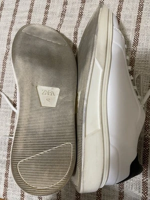 Zapatillas Mujer Zara Blanco y Negro Talla 42 EU, 11 USA Usadas Foto 1 de 4