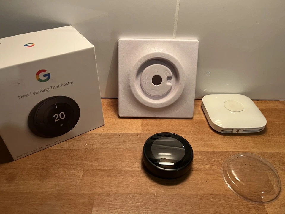 Google Nest Learning Thermostat 3rd Generation Smart Thermostat Black - Image 1 of 1