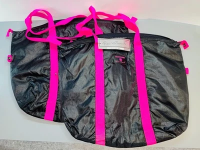 Gloria Vanderbilt Años 90 Bloque de Color Rosa Negro Gimnasio Ropa Bolsa de Transporte Lote de 2 Foto 1 de 4