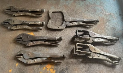 Vintage Petersen DeWitt Vise Grip USA Lot Of 7 - Image 1 of 4
