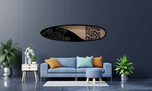 Surfboard Wall Art, Surfers gift, Maori style, Beach Decor - Picture 1 of 11