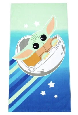 NUEVO - Toalla de playa Disney Star Wars Baby Yoda para niños - Mandalorian - ENVÍO GRATUITO Foto 1 de 4