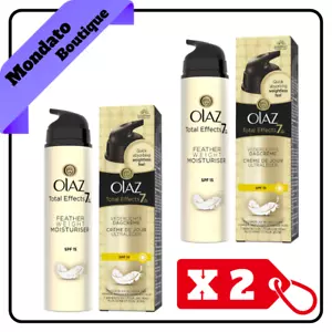 OIL OF OLAZ TOTAL EFFECT 7 IN 1 CREMA IDRATANTE ULTRA LEGGERA 50ml SPF 15 (X2) - Foto 1 di 1