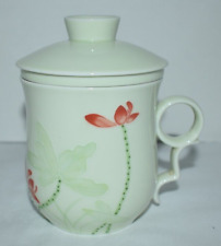 Teavana Infuser Mug Fine Porcelain China Tea Infuser Mint Green With Lid