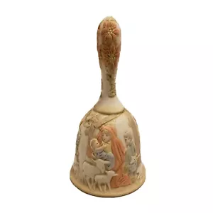  1982 Lefton Porcelain Bell Nativity Christopher Collection Come All Ye Faithful - Picture 1 of 8