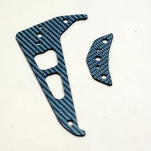 XTREME HELI ALIGN T-REX 250 BLUE CARBON FIBER TAIL FIN SET 11750GR FLYBAR LESS - Picture 1 of 1