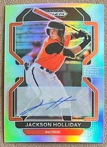 Jackson Holliday 2022 Prizm Draft Picks Autograph Silver Rookie #PDP1 Holo RC SP - Picture 1 of 7