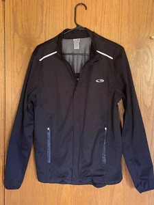 Herren schwarz Champion Medium wasserdicht atmungsaktiv Jacke neu ohne Etikett reflektierend - Bild 1 von 12