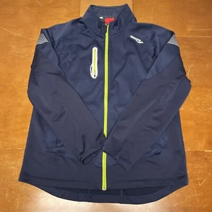 New Balance Jacket Mens Medium Blue Full Zip Long Sleeve Running - Picture 1 of 15