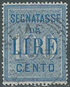 1903 REGNO SEGNATASSE USATO 100 LIRE - P1 - Picture 1 of 1