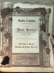 1918 Sheet Music Cheyboygan, Michigan KNIGHTS OF PYTHIAS - Picture 1 of 1