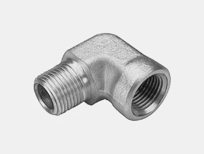 1/2 MNPT x 1/2 FNPT 316ss Street Elbow Pipe Fitting Parker 1/2 CD-SS - Image 1 of 2
