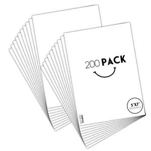 Paquete de 200 tableros de respaldo blancos 5X7 de 4 capas para impresiones artísticas fotos - Imagen 1 de 7