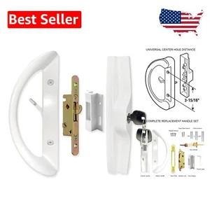 Universal Patio Sliding Door Handle with Mortise Lock - Fits 1.5" to 1.75" - Picture 1 of 9