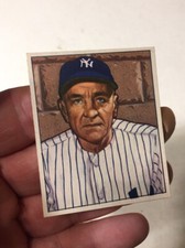Estate 1950 Bowman Casey Stengel New York Yankees # 217 Baseball Card Excellent