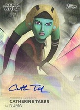 2020 Topps Women Of Star Wars A-CT Catherine Taber Numa BLACK Autograph Card 1/5