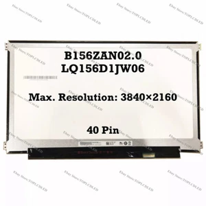 B156ZAN02.0 Fit LQ156D1JW06 15.6'' UHD Screen LCD For Dell Alienware 15 R2 EDP - Picture 1 of 1