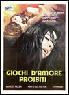 GIOCHI D'AMORE PROIBITI MANIFESTO SEXY 1975 FORBIDDEN LOVE GAME MOVIE POSTER 2F