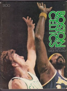 1973 Celtics v Knicks Program 10/26/73 Unscored Chamberlain Cover Ex 19140 - Picture 1 of 1
