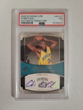 2005-06 SP Signatures Authentic Rookie Autographs Chris Paul PSA 7