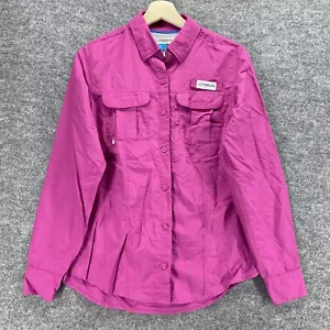 Magellan Shirt Men S Small Purple Button Up Collared Long Sleeve Pockets Relaxed - Picture 1 of 9