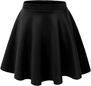 Mädchen Schuluniform Skaterrock hochtailliert schwarz grau marineblau Kinder Schulrock - Bild 1 von 10