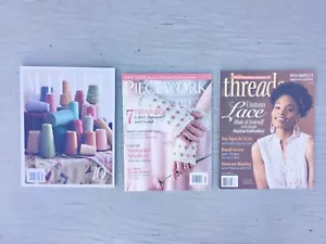 Lot 3 Magazines Sewing : Piecework 2016, Millieu 2024 Summer, Threads 2021 Fall - Picture 1 of 4