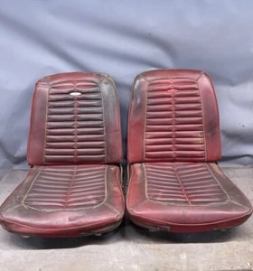 1964-1966 Ford Galaxie 500 XL Front Bucket Seats Park Lane Thunderbird T-Bird OE - Picture 1 of 20