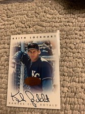 Keith Lockhart Bronze Autograph 1996 Leaf Donruss Signature Baseball Card Cb8