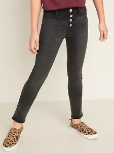 35 $ OLD MARINE Mädchen hochtaillig Rockstar super dünn Knopffliegen Jeggings Gr. 7 - Bild 1 von 5