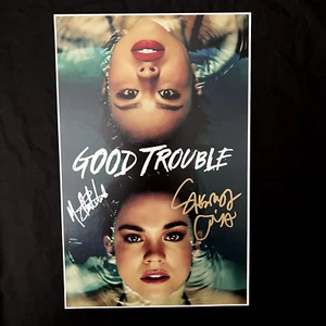 Signed Maia Mitchell & Sherry Cola Good Trouble Poster (TV Show Autograph) - Picture 1 of 2