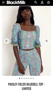Blackmilk PAISLEY FIELDS BLUBELL TOP- LIMITED (XXS) - Bild 1 von 3