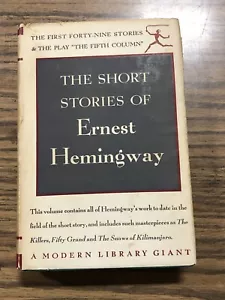 The Short Stories Of Ernest Hemingway (1938, Hardcover, Modern Library)(B005) - Picture 1 of 5