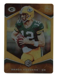 2018 Panini Elements Aaron Rodgers #20 Gold Metal /10 Parallel Green Bay Packers - Picture 1 of 2