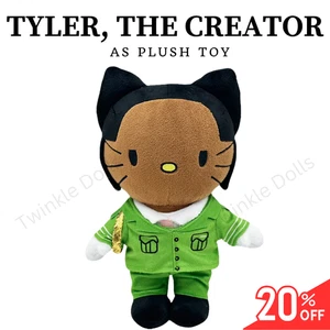 Hello Kitty As TYLER THE CREATOR Green Plush Doll Stuffed Figure Soft Toy 26 cm - Picture 1 of 5