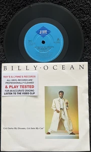 Billy Ocean – Get Outta My Dreams Get Into My Car 7'' Vinyl 1988 TESTED EX VIDEO - Foto 1 di 8
