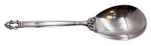 Georg Jensen Sterlingsilber Kartoffelpüree Löffel im Eichelmuster - Bild 1 von 5