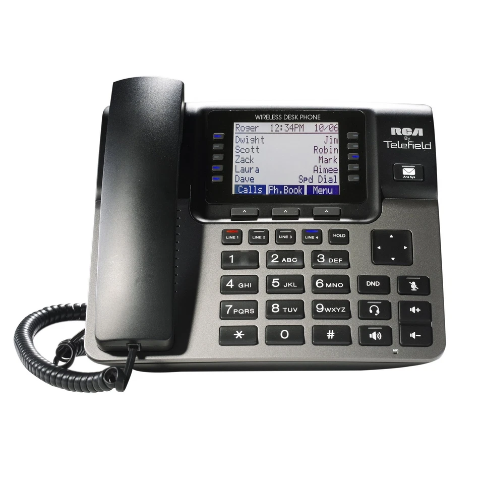 RCA Unison Accessory Desk Station Wireless 4-Line Landline Telephone, Not - Image 1 of 4