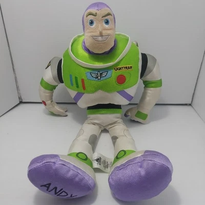 Disney Store BUZZ LIGHTYEAR Peluche 17" Brillante Peluche TOY STORY Andy on Foot Foto 1 de 4
