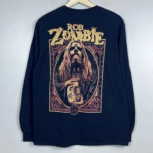 Rob Zombie Double Sided Long Sleeve Graphic Print Tee Shirt Size M; Heavy Metal - Bild 1 von 11