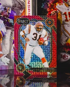 2024 Panini Select Club #260 Ickey Woods Red Mojo Prizm /49 - Foto 1 di 2