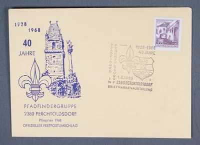 MayfairStamps Austria 1968 Boy Scouts 40 años cubierta aau_93821 Foto 1 de 2