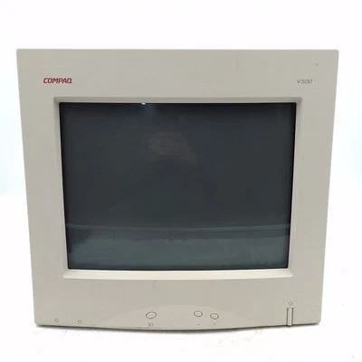 Compaq V500 14” CRT Monitor Retro Gaming Spares or Repair Prop VTG - Image 1 of 4