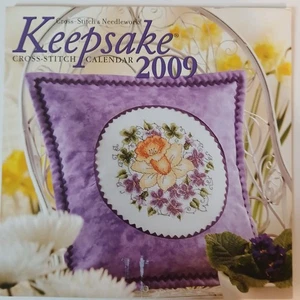 BH&G Keepsake Cross Stitch Patterns Calendar 2009 Vintage Y2K Cottagecore - Picture 1 of 20