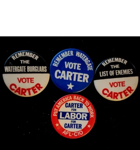 Vote Carter (4) 1.75" Buttons Pins - Picture 1 of 7
